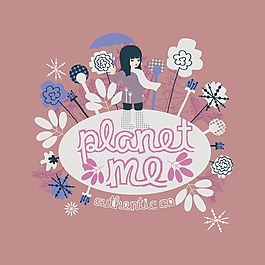 印花矢量圖 T恤圖案 圖文結(jié)合 人物 女孩 免費素材