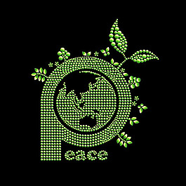 燙鉆 地球 植物 樹葉 葉子 免費(fèi)素材