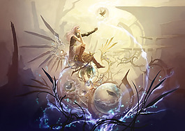 位圖 插畫 時尚插畫 人物插畫 藝術(shù)效果 免費素材