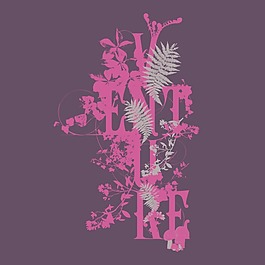 印花矢量圖 T恤圖案 圖文結(jié)合 植物 花朵 免費(fèi)素材