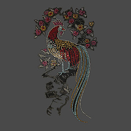燙鉆 動(dòng)物 鳳凰 植物 花朵 免費(fèi)素材