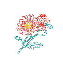 繡花 植物 花朵 免費(fèi)素材
