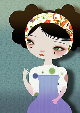 位圖 插畫 時(shí)尚插畫 人物插畫 藝術(shù)效果 免費(fèi)素材