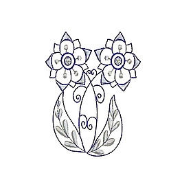繡花 植物 花朵 免費(fèi)素材