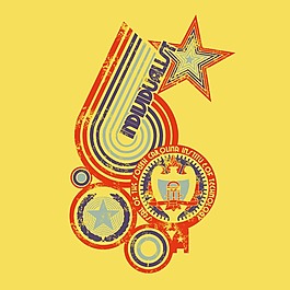 印花矢量圖 T恤圖案 圖文結(jié)合 幾何 星形 免費(fèi)素材