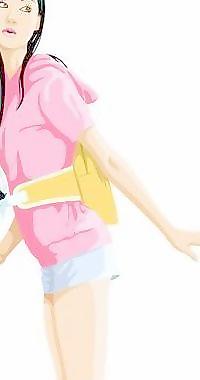 韓國運動女孩矢量圖68