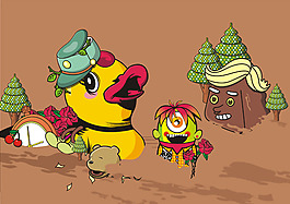 位圖 插畫 卡通插畫 卡通插畫 藝術(shù)效果 免費(fèi)素材