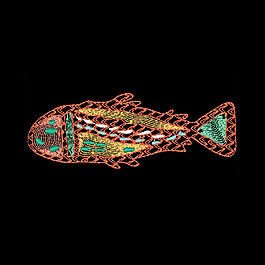 繡花 海洋動(dòng)物 魚 免費(fèi)素材