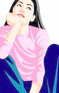 韓國(guó)美女矢量圖30