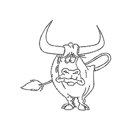 燙鉆 卡通動(dòng)物 牛 免費(fèi)素材