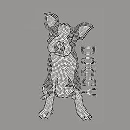 燙鉆 動(dòng)物 狗 文字 英文 免費(fèi)素材
