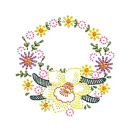 繡花 植物 花朵 免費(fèi)素材