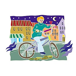 印花矢量圖 T恤圖案 人物 男孩 交通工具 免費素材