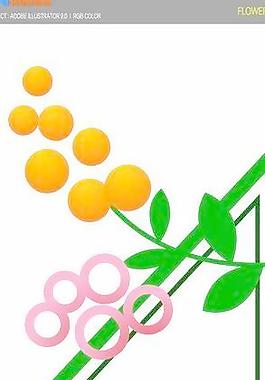 花卉韓國矢量圖009