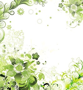 畫(huà)花卉背景矢量插畫(huà)