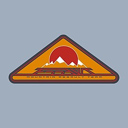 印花矢量圖 T恤圖案 圖文結(jié)合 標(biāo)記 雪山 免費(fèi)素材