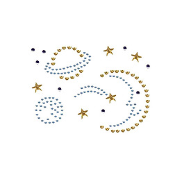 燙鉆 宇宙 行星 月亮 免費素材