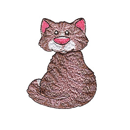 繡花 可愛卡通 卡通動物 貓 免費素材