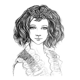 位圖 插畫 時尚插畫 人物插畫 藝術(shù)效果 免費素材
