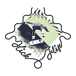 印花矢量圖 T恤圖案 圖文結(jié)合 運(yùn)動(dòng) 滑板 免費(fèi)素材