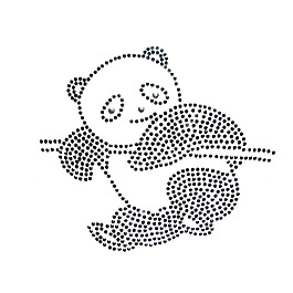 燙鉆 動物 熊貓 免費(fèi)素材