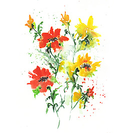 位圖 植物 寫(xiě)意花卉 花朵 免費(fèi)素材
