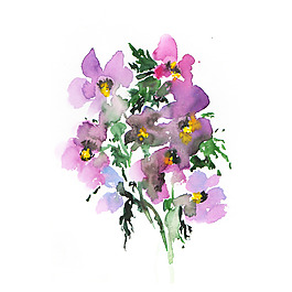 位圖 植物 寫意花卉 花朵 免費(fèi)素材