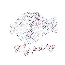 純燙鉆 動(dòng)物 魚(yú) 文字 英文 免費(fèi)素材