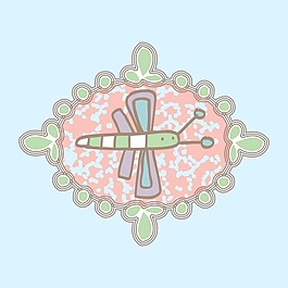 印花矢量圖 T恤圖案 卡通動(dòng)物 昆蟲 蜻蜓 免費(fèi)素材