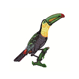 繡花 動物 鳥類 色彩 黃色 免費素材