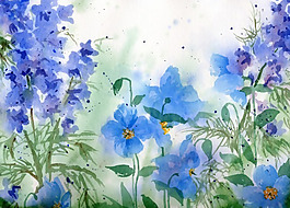 位圖 植物 寫意花卉 花朵 免費素材
