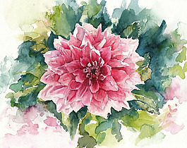 位圖 植物 寫意花卉 花朵 免費素材