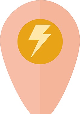 時(shí)髦的針地圖閃光圖標(biāo)
