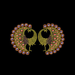 燙鉆 動(dòng)物 孔雀 免費(fèi)素材