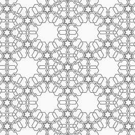 伊斯蘭圖案的單色模式