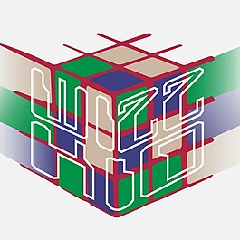印花矢量圖 T恤圖案 圖文結(jié)合 魔方 文字 免費(fèi)素材