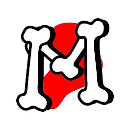 万圣节文本M从骨头