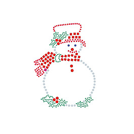 燙鉆 節(jié)日元素 圣誕節(jié) 雪人 免費(fèi)素材