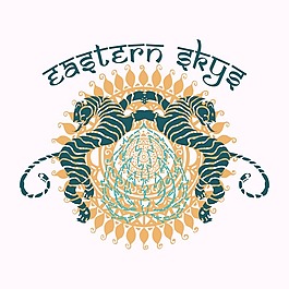印花矢量圖 T恤圖案 圖文結合 動物 老虎 免費素材