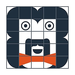 印花矢量圖 T恤圖案 卡通人物 色彩 藍(lán)色 免費(fèi)素材