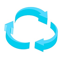 回收的3D圖標