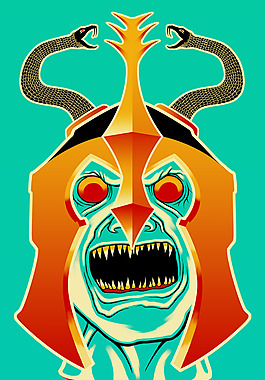 位圖 插畫 時尚插畫 怪物插畫 插畫師 免費素材