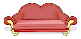 沙發矢量插畫