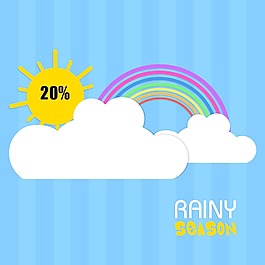 摘要背景與雨季水滴和云