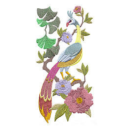 繡花 植物 花朵 動(dòng)物 鳥(niǎo) 免費(fèi)素材