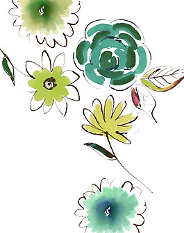 位圖 植物 寫意花卉 花朵 免費素材
