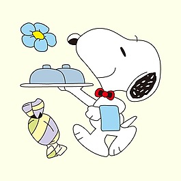 印花矢量圖 T恤圖案 卡通形象 卡通動物 史努比 免費素材