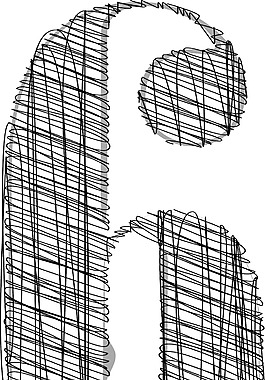 手绘字体矢量插画