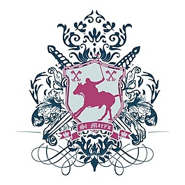 印花矢量圖 T恤圖案 圖文結(jié)合 徽章標記 運動元素 免費素材