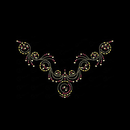 燙鉆 領(lǐng)邊 抽象花紋 免費(fèi)素材